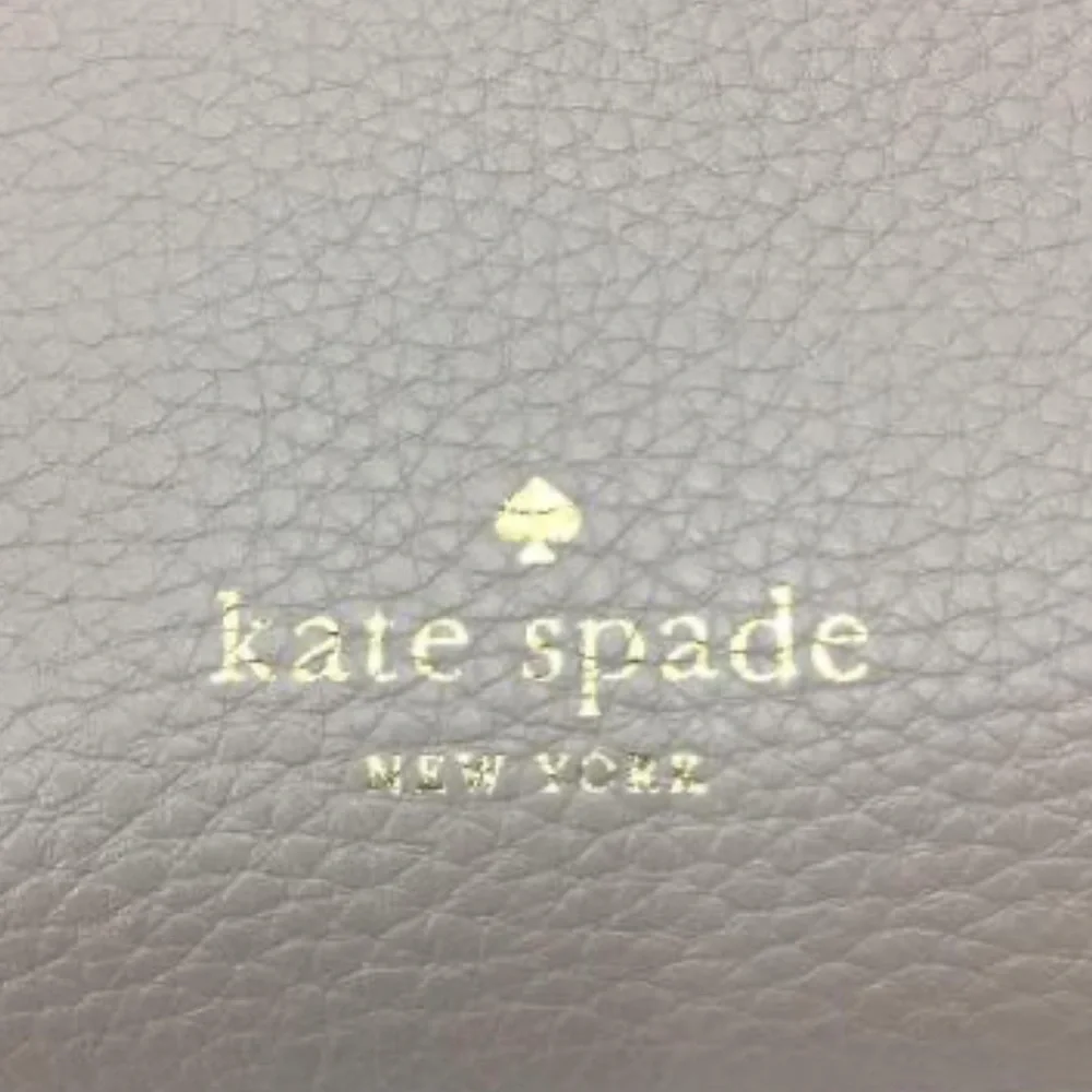 Kate Spade New York Hobo Bag Beige Pebbled Leather Crossbody